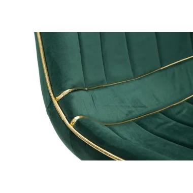 KRZESŁO PARIS ZIELONE/ZŁOTE ZESTAW 2 SZT 51X59X79 cm